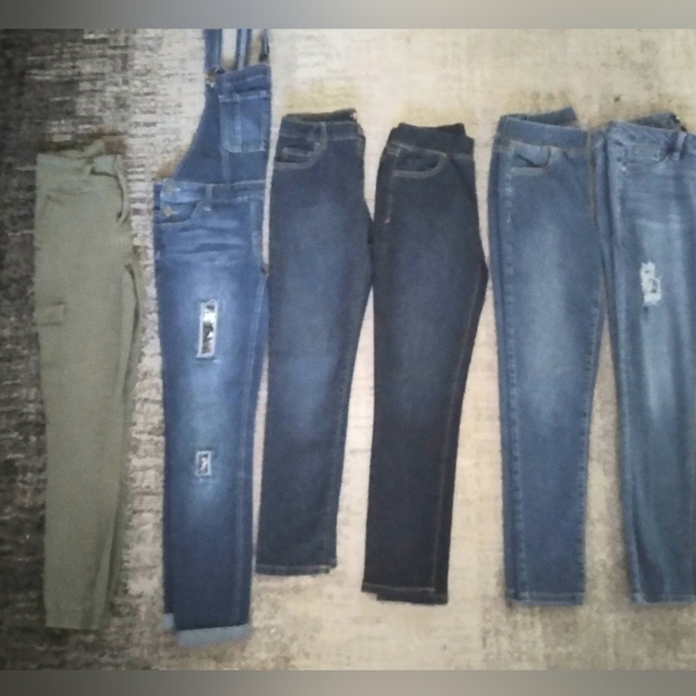 Assorted Denim and Olive Pants Collection